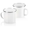 Canecas 3pcs bebendo feito de aço inoxidável esmaltado caneca de café para ao ar livre e camping