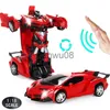 Electric/RC Animals 24cm 118 RC Car Gest Sensing Transformation Car Robot Deformation Batteri Electric RemoteControlled Toys Cars for Boys D01 X0828