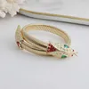 Designer halsband SL Luxury Top New Golden Snake Accessories Net Red Shape Metal Chain Armband Kvinnliga modesmycken