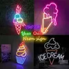 Custom Fast Food Neon Sign Indoor Outdoor Burger Hotdog Pizza Ice Cream Coffee LED Advertising Business Signage Shop Wall Decor HKD230825