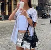 Fashion Sequined Slim Mini Skirt Summer Party Club Vacation Streetwear Prom Birthday Festival Y2K Clothes For Women