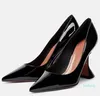 Designer Women Shallow Mouth Formal Attire Quality Heels Shoes Pointy Toe Horseshoe Heel High