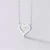 Pendanthalsband Trend Clear Zircon Love Heart Charm Necklace For Women Wedding Party Fashion Jewelry Accessories Choker DZ202