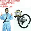 Protective Clothing Workplace Safety Full Face Gas Mask Portable Protective Electric Supply Constant Flow Supplied Air Fed Respirator System HKD230826