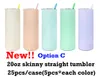 USA warehouse 20oz Stainless Steel double wall matte Macarone colored blank sublimation skinny straight tumbler travel mug with lids and straws