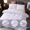 Bedding sets Luxury Bedding Set White Euro Duvet Cover With Pillowcase Twin Queen Double Nordic Bed Cover Set NO SHEET King 3pcs 220x240 Home 230827