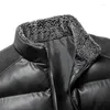 メンズベストヴィンテージスタンドカラーベストメンノースリーブジャケットカーディガンジッパー濃い温かい冬のコートカジュアルルーズ衣類卸売