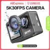 Câmera de ação CERASTES 5K 4K 60FPS EIS vídeo com lente de filtro opcional 48MP Zoom 1080P Webcam Vlog WiFi Sports Cam com controle remoto HKD230828 HKD230828