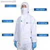 Vêtements de protection 3M 4535 Combinaison de protection chimique avec capuche Matériau SMS Respirant Anti-poussière Pesticide Peinture Vêtements HKD230826
