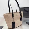 Trendy Tote The Tote Bag Y-Letter Mulheres Designer Bag Straw Crochet Luxurys Bolsa Mulheres Moda Clássico Grande Capacidade Bolsas de Cor Sólida