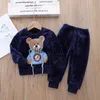 Clothing Sets Children's Clothes 2pcs Winter New Baby Boys Girls Outfits Toddler Pajamas for Kids 1 2 3 4 5 6 Years Soft Home Clothes Korean x0828