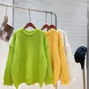 Women's Sweaters Candy Colors Sweater Women O Neck Lazy Oaf Pullover Solid Soft Warm Thick Winter Knitwear Tops Vintage Jumpers