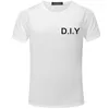 Herr t-skjortor Anpassa din exklusiva design Summer Short Sleeve O-Neck Shirt Men Fashion 3D Print T-shirt White Diy Large Size Tshirt