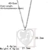 Pendant Necklaces Wholesale Mother And Baby Necklace Trendy Style Stainless Steel Mother's Day Jewellery Gift 12pcs/lot