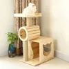 Massief houten kattenklimrek, kattentrommelspeelgoed, huisdierbenodigdheden Cat Supplies