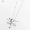 Hanger Kettingen Vrouwen Herdenkingsmunt Momerial Sieraden-Insect Dragonfly As Ketting Gedenkteken Medaillon Voor Aandenken Urn Hangers