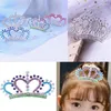 Grampos de cabelo crianças pequena coroa tiara princesa acessórios de aniversário menina com pentes