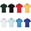 2023 Nuova Estate Traspirante Polo Camicia da Uomo di Lusso in Cotone da Affari Maniche Corte di Colore Puro Risvolto Camicia da Golf Casual Dropshipping HKD230825