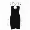 Casual Dresses Elegant Slim Sexy Dress Ins Selling Early Autumn Women's Fashion Spice Girl Strap Backless Pl2023