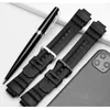 Rubber Watchband For Casio AW-591/590/5230AWG-M100/101 Watch Band Accessories Silicone Watch Band Men's Sports Waterproof