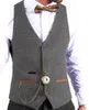 Vintage Mens vest Plaid wool Vest Tweed Waistcoat Wool Groomsmen Suits Vest For Wedding Plus Size Brown/Black/Teal/Green/Grey HKD230828