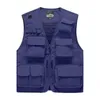 BOLUBAO Men's Vest Multi-Pocket Thin Trend Mesh Breathable Detachable Waistcoat Outdoor Mountaineering Fishing Casual Vest Male HKD230828