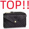 قمة. M69431 حامل بطاقة Recto Verso Designer Womens Mini Zippy Writal Wallet Coin Base Belt Belt Bagouch Pochette Accesso