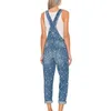 Jumpsuits für Frauen ROMPER 2023 BodySuit Mode Frauenstraße lose Taille hohe Taillenpolka Dot Print Denimhose T230825