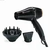 Ultra-Light 1875W Pro hårtork Black Rose Gold med koncentrator och diffusor Blow Dryer Home Appliance Q230829