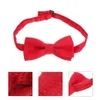 Collares para perros POPETPOP Pajarita ajustable para mascotas con punto rojo Collar cómodo para perros y gatos pequeños, medianos y grandes