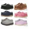 2023 Femmes Tasman Slipper Braid Comfy Australie Bottillons Daim En Peau De Mouton Doublé De Fourrure Diapositives Chaussures D'hiver Noir Châtaigne Bottes Plateforme Tazz Hommes usggs 667ess