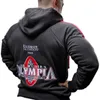 Męskie bluzy bluzy Olympia Men Gyms Hoodies Gyms Fitness kulturystyka Bluza Bluza Pullover Sportswear Męski trening z kapturem Odzież 230828