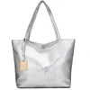 Sacs de soirée Marque Mode Casual Femmes Épaule Argent Or Noir Sac À Main En Cuir PU Femme Grand Sac Fourre-Tout Dames Sac À Main 230826