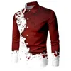 Chemises habillées pour hommes Chemise de Noël Arbre de Noël doré Impression 3D Chemise à manches longues de Noël Chemise de fête de vacances Chemise de mode pour hommes 6XL 230828