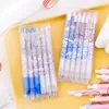 6 stuks Kawaii Briefpapier Anime Dier Grote Oor Honden Student Kantoor Druk Zwarte Gel Pen Water Speelgoed