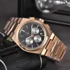 Orologi da polso di marca di moda Orologi da uomo Orologio al quarzo a sei aghi di alta qualità 1853 Orologio da polso di lusso Cinturino in acciaio classici PRX orologi di design braccialetto