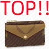 SZCZYT. M69431 Uchwyt karty Recto Verso Designer Women Mini Zippy Organizator Portfel Moneta Torebka Pasek Urok Klucz Klucz Pouch Pochette AccessEoires