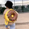 Sacos escolares crianças dos desenhos animados mochila crianças menino menina mochila adorável arco-íris donut bagpacks multi-funcional crianças crianças festival presentes 230828