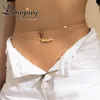 Collares colgantes Duoying Moda Placa de identificación personalizada Cadena de cintura Minimalista Personalizada Pearl Borla Cuerpo sexy para mujer Joyería Regalo 230828