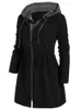 Wełniane mieszanki damskie damskie wiatrówki Windbreaker Slim Fit jesienna jesień żeńska ciepła kurtka z kapturem bawełniany swobodny płaszcz odzież 230826