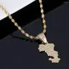 Pendant Necklaces Gold Color Map Of Territorial Collectivity Mayotte Necklace For Women Jewelry