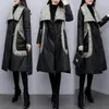 Płaszcze damskie Oryginalne zimowe ubranie luźne i cienkie wyściełana kurtka czarna czarna płaszcz płaszcza duży rozmiar zagęszczony