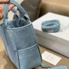 Arco Shoulder bags intreccio top handl bag Denim canvas Single detachable zipped pocket weave smooth fashion trend simple luxurys Women Tote Bag