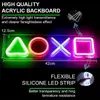 Led Neon Light Jeu Icône Signe Lampe USB Charge Tenture Murale Atmosphère Veilleuse Pour PS4 Salle De Jeux Décor Néon Signes Cadeau HKD230825