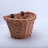 Storage Baskets Wicker Woven Rattan Bicycle Basket Children Organizer Box Lovely Bike Rack Detachable Vegetable