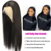 Rechte HD Lace Front Menselijk Haar Pruiken voor Vrouwen Full Lace Menselijk Haar Pruiken Braziliaanse Transparant Kant Frontale Pruiken Remy haar