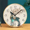 Table Clocks Nordic Clock Home Decoration Living Room European Silent Desktop Bedroom Watch Quartz Desk