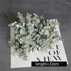 Decorative Flowers Artificial Plant Eucalyptus Leaf Stems With Babysbreath Bride Bouquet Flower For Wedding Table Party Gifts Vase Home