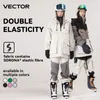 VECTOR Skipak Set Dames Heren Winterjassen en broeken Warm Waterdicht Outdoor Fietsen Camping 230828