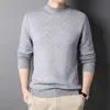 Mens Sweaters MRMT Marca Cashmere Camisola Meia Gola Homens Pulôveres De Malha Para Masculino Juventude Magro Malhas Homem 230828